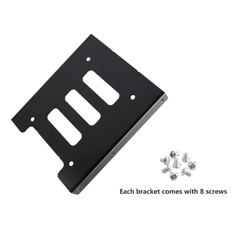 Spofit 2.5 to 3.5 HDD/SSD Mounting Bracket Hard Drive Holder Single Drive 2.5 to 3.5 Adapter (20 Pack) - Image 2